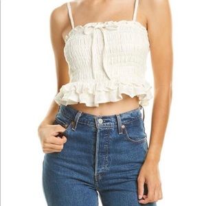 Walter Baker Lydia crop top in ivory XS never worn